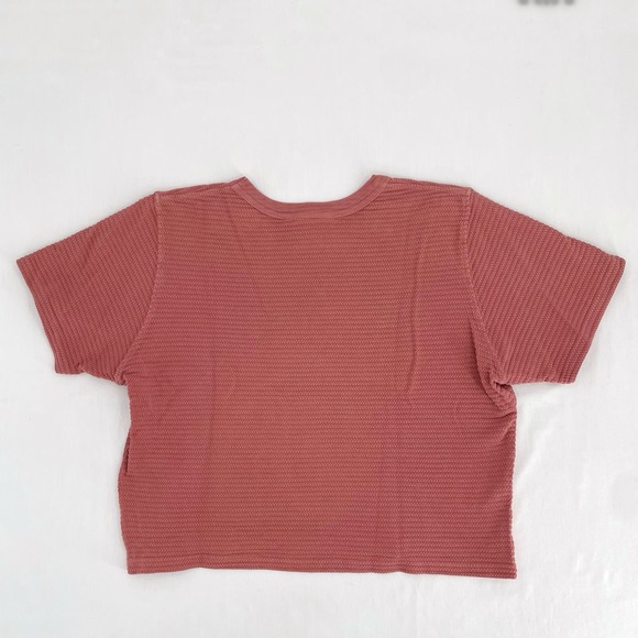 Big Bud Press Honeycomb Crop Tee Mauve Short Sleeve XS - Picture 7 of 13